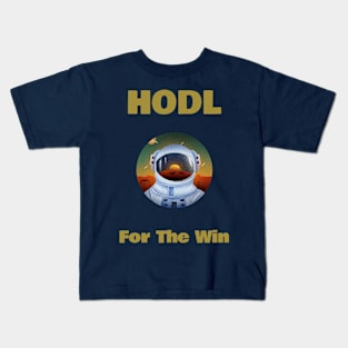 HODL For The Win Kids T-Shirt